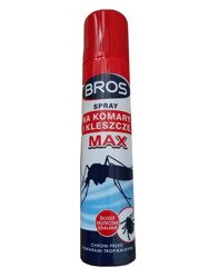 Spray na komary i kleszcze MAX 90ml - Bros -czerwony