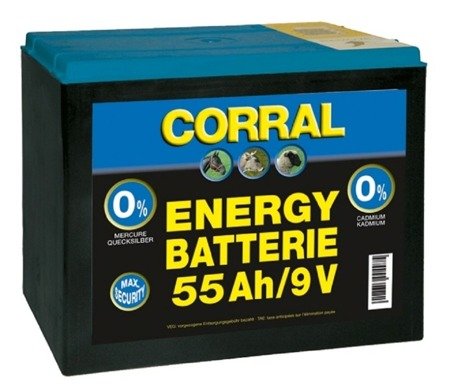 Bateria ENERGY 9V 55Ah do Elektryzatorów