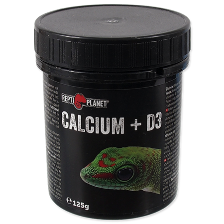 REPTI PLANET Calcium z wit. D3 suplement wapnia 125g dla gadów  - 007-83012